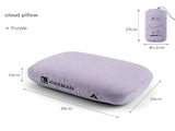 Purple Ergonomic Memory Foam Travel Pillow for Neck Support - Portable & Compact for Camping, V888-ELOSUNG33708