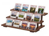 3-Tier Graded Card Display Stand Compatible with Mainstream Card Types for Birthdays Holidays Team V1366-AZ2-W-15009