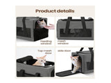 Sturdy & Breathable Pet Carrier for Small Cats & Dogs - Collapsible Travel Bag with Steel Frame, V888-ELOSUNG35869