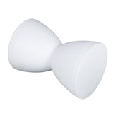 Modern Hourglass Shaped Stool Round End Table Stool for Shoe Changing Home Use 43x30cm White V1294-YM0901-3116240003611