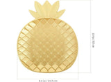 Wooden Serving Tray Large Golden Pineapple for Home Snacks and Fruit Display V1192-AZ-W-21745