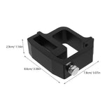 2-Pack Heavy Duty Black Truck Cap Mounting Clamps for Secure Camper Shell and Ladder Rack Stability V1192-AZ-W-34385