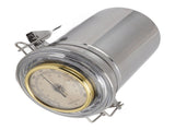 Cigar Jar Stainless Steel Silicone Ring with Hygrometer Waterproof Sealed Storage Jar for Home V1294-YM0626-3118220331214