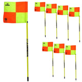 Soccer Corner Flag 150cm x 2.5cm FFA Approved Football - Pack of 8 w Removable Spike V563-FFAC1800_2X