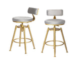 Levede 1x Bar Stools Kitchen Stool Chair BR1042-2-GY