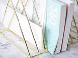 Magazine Rack Record Rack Mail Organizer Steel Triangle Mail and Book Rack Newspaper Holder V1188-MS101-01935-1