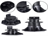 12 Pack Adjustable Deck Support Pedestals Deck Foundation Bases for Raised Outdoor Flooring V63-953521