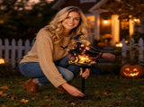 Halloween Witch Cauldron Garden Light, Solar Powered Halloween Projector Outdoor Decoration with V1369-AZ3-W-17949