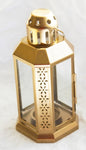 10 Pack of Gold Metal Miners Lantern Summer Xmas Wedding Home Party Room Balconey Deck Decoration V382-GOLDLANTERN10