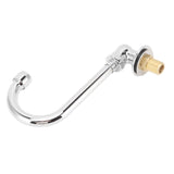 Foot Pedal Faucet Stainless Steel G1/2 Thread Wall Mounted Knee Valve Basin Tap for Hospital Railway V1294-YM3112220073411-0421
