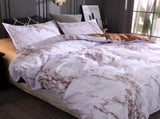 Bianco Marble Copper Luxe Quilt / Doona / Duvet Cover set V745-AQ08098S3