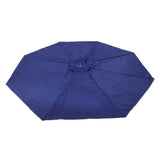 Vented Patio Umbrella Replacement Canopy Dark Blue Durable Fabric V1192-AZ-W-31532