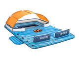 Bestway Pool Float Island Inflatable Lounge 6-person Raft Seat Canopy BW-FLOAT-43105-BUOG
