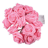 50 Pink Rose 3D Fairy Lights 5M LONG String, Battery Indoor & Outdoor Decorations Wedding V382-PINKROSEBATT50