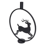 Deer Candle Holder Black European Style Tealight Holder Wall Decoration for Wedding Party V1294-YM0715-3115210264911