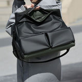 Black Expandable Travel Shoulder Bag - Large Capacity Gym and Duffel Bag with Wet and Dry Separation V888-ELOSUNG57018-1