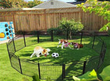 8 Panel Pet Playpen Gate Extension w/ Lockable Door V178-66944