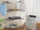 4 Tiers Clothes Airer Drying Rack Coat Garment Stand Hanger Laundry Foldable V201-QUEW13175798