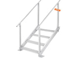 Dock Ladder 4 Step, Dock Stairs 30''-38'' Adjustable Height, 227 kgs Load Capacity, Aluminum Pontoon V952-MTFSTWJFHXJD56RPMV0