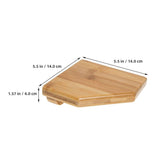 2pcs Corner Wall Mount Shelves Space Saving Storage Floating Shelf For Bathroom And Kitchen No Drill V1192-AZ-W-27766