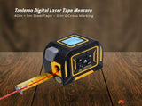Tooleroo 40m Digital Laser Tape Measure 5m Steel Tape 3-in-1 Cross Marking V238-SUPDZ-41191829241936