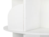 Levede Rotating Bookshelf 5 Tier Book Storage Space Saving Round Tower White CH1190-5-AU