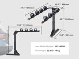 4 Bike Rack Hitch Mount Folding Swing Down Bicycle Carrier Car Truck SUV 150 lbs V952-GJZXCJXGSGJJ63517V0