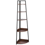 VEVOR 5 Tier Corner Shelf Tall Corner Bookshelf Plant Rack Wall Shelves Tower V952-ZLSZJSNJTMK7YJ7FI001V0