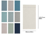 Adhesive Door Curtain French Door Linen Textured Privacy Door Blinds Kitchen Window V1366-AZ2-W-20659