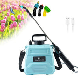 1.35 Gallon Battery Powered Garden Sprayer Handle, USB Rechargeable Portable Knapsack Sprayer V1369-AZ3-W-10061
