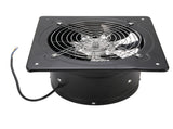 Kitchen Exhaust Fan 9.8 Inch Carbon Steel 2800RPM 80W 7 Blades Quiet Wall Mount Fume Extractor V1294-YM0901-3113250022311