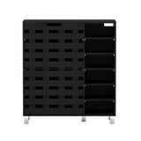 Artiss Shoe Rack Cabinet 6 Tier Storage Shelf Black FURNI-L-SHOE-2D-BK-AB