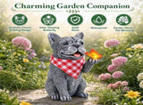 Solar Dog Garden Statue, Solar Operated Light Up Butterfly, Garden Decor and Thoughtful Presen, for V1366-AZ2-W-15531