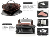 Black Fashionable Large-Capacity Women's Backpack - Waterproof, Durable, High-Quality PU Leather V1265-263-BLACK1