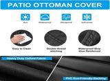 Rectangular Garden Furniture Cover, Waterproof Outdoor Protective Cover for Lounge Sofas, Patio V1189-LC-HW-00145