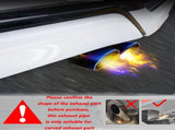 Inlet Dual Exhaust Muffler ,Chrome Exhaust ,Universal Bolt-On Double Tube Exhaust Muffler V1192-AZ-W-3181