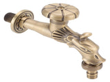 Antique Faucet G1/2 Engraved Brass Vintage Bronze Horse Shape Hanging Bathroom Sink Faucet Internal V1294-YM0523-3112220035511