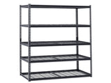 Storage Shelves, 1361 kg, 5 Tier Heavy Duty Garage Shelving, 609.6 x 1219.2 x 1828.8 mm Adjustable V952-LXLZLKHJ2448JA98TV0