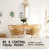 2 Set LED Wall Mirror Oval Anti-Fog Bathroom 50x75cm V274-FT-BM-LEDOV-5075-X2