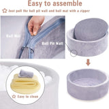 90x30cm Ocean Ball Play Pit Soft Baby Kids Paddling Foam Pool Child Barrier Toy V201-EBA9030DGAU