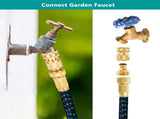 Garden Hose Quick Connector, Solid Brass 3/4 Inch Thread Fitting No-Leak Water Hose Female and Male V1258-DP02-C-252