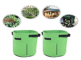 2Pcs Plant Flower Grow Bags Home Garden Tools for Fruit Vegetable Gardening Growing PotsGreen V1294-YM0901-3111200246312