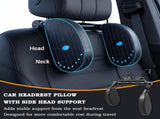 Car Neck Pillow Memory Foam Ergonomic Adjustable Car Seat Headrest Pillow for Driving Comfort, Grey V1237-ZY-917-182
