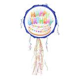 Happy Birthday Party Supplies Cake Shape Cardboard 1Pack Festive Style Game Toy V1370-AZ4-11516