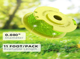 17 PCS Weed Wacker String and 4 Pack AC14HCA Replacement Spool Cap Compatible with Ryobi One Plus V1258-DP02-C-876