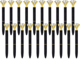 Ballpoint pen 20 pieces Metal casing Black ink Suitable for weddings, office occasions, etc. V1188-MS101-01068-1