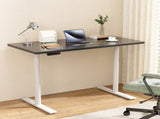 Artiss Standing Desk Motorised Electric Dual Motor 140CM Black HASD-B-M10-WHDF-BKDB-140