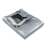 Heavy Duty Silver Black Tarp Tarpaulin 6.1x9.1m V406-TS2030