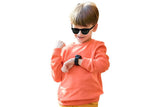 Kids Smart Watch Touch Screen Elastic Strap Smartwatch With Video Camera Pedometer-Black V1263-JX-7641-3
