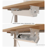 Lifespan Fitness ErgoDesk Height Adjustable Under Desk Cable Management Tray V572-LFDK-EDK-06